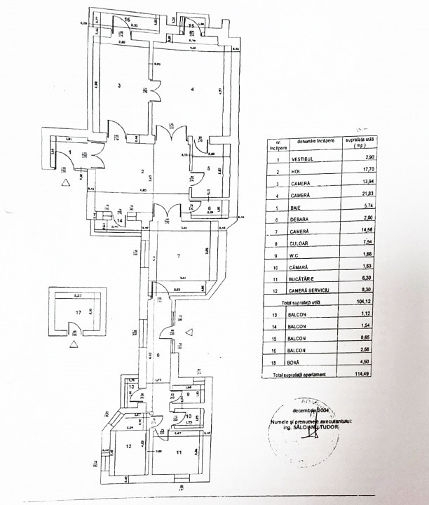 114 mp*Calea Mosilor 131-intersectie cu Carol I* Et. 4/5* 