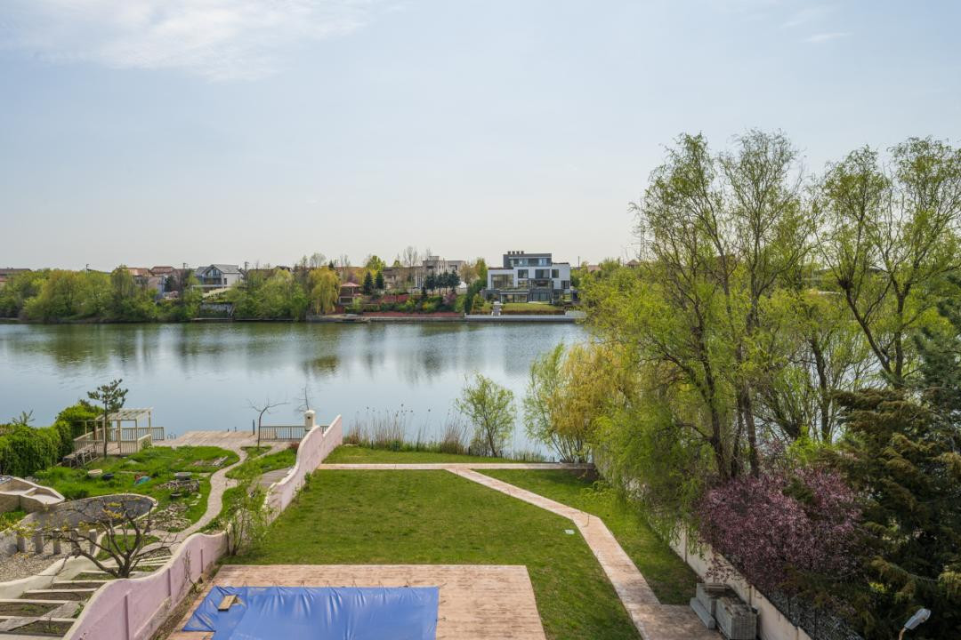Proprietate rara cu acces direct la lacul Mogosoaia | Teren 1182 mp